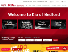 Tablet Screenshot of kiaofbedford.com